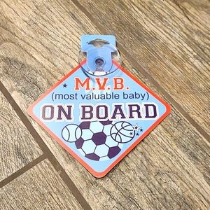 Baby on board car sign